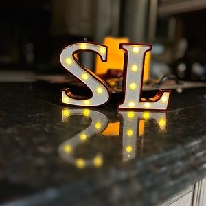 S and L lighted ornaments **